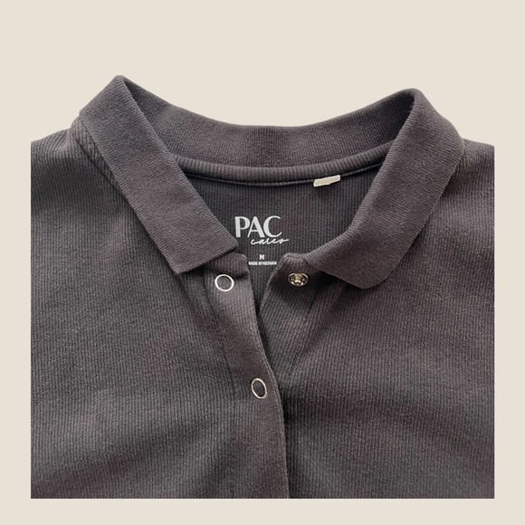 Pacsun Grey Wash Ribbed Baby Tee - Picture 4 of 4